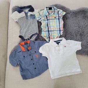 U.S Pollo Assn, Wrangler, Calvin Klein Jeans Tommy Hillfiger (4) 12M